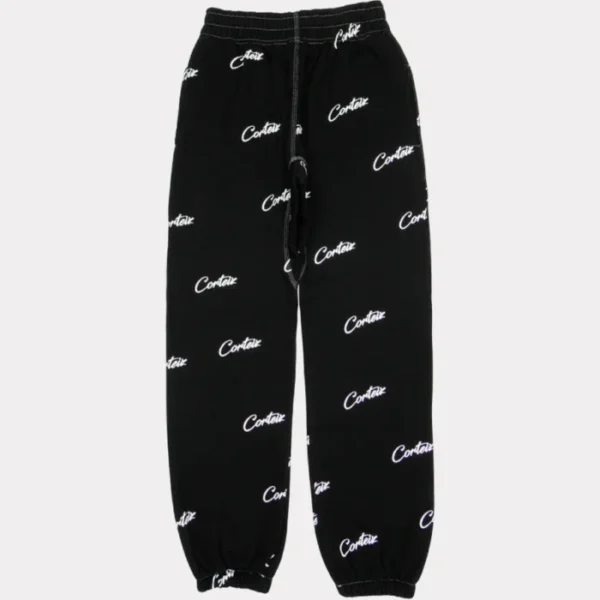 Corteiz Joggers con estampado integral Negro