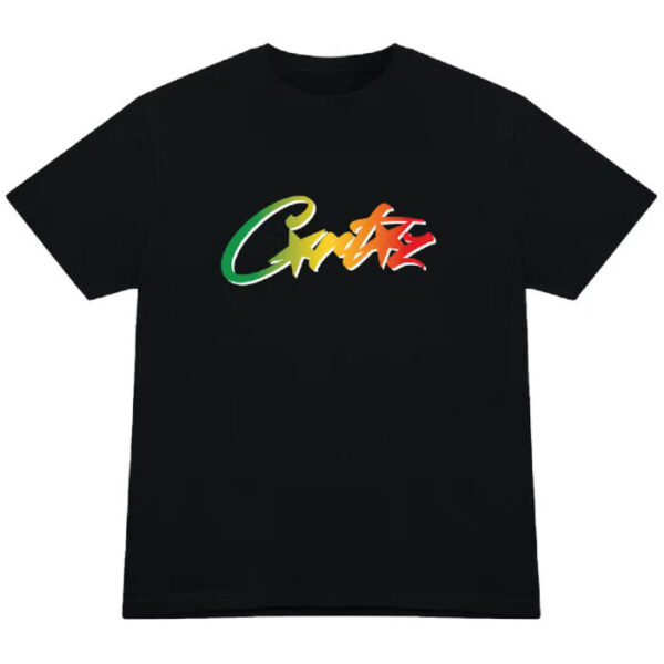 Camiseta Corteiz Allstarz Degradado Carni Negro