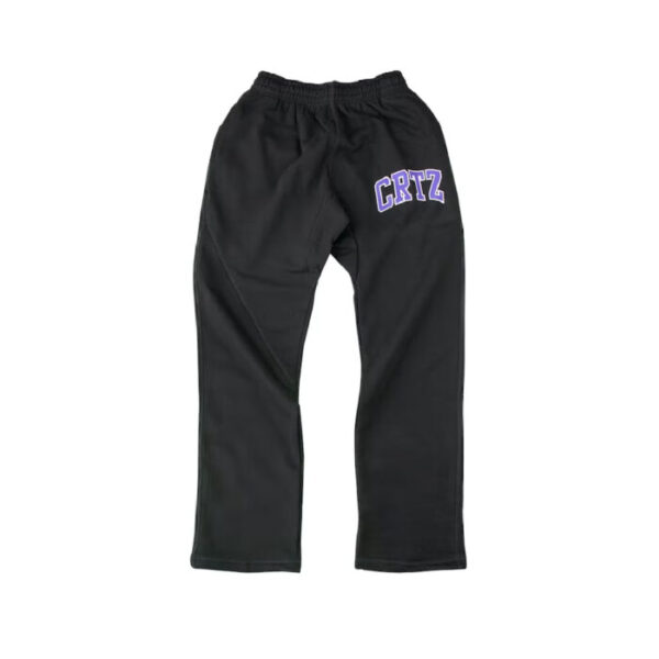 Pantalón deportivo Corteiz Dropout – Negro/Morado