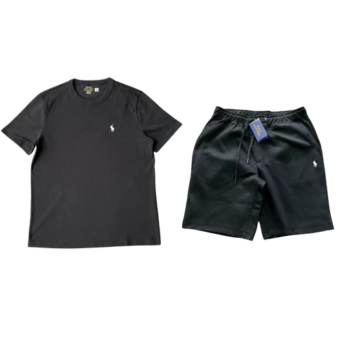 Ralph Lauren T-Shirt & Short Set - Black
