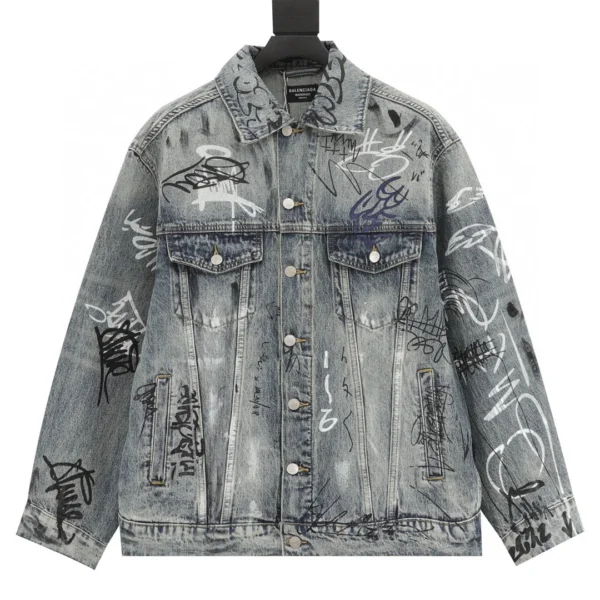 Balenciaga Painted Denim Jacket