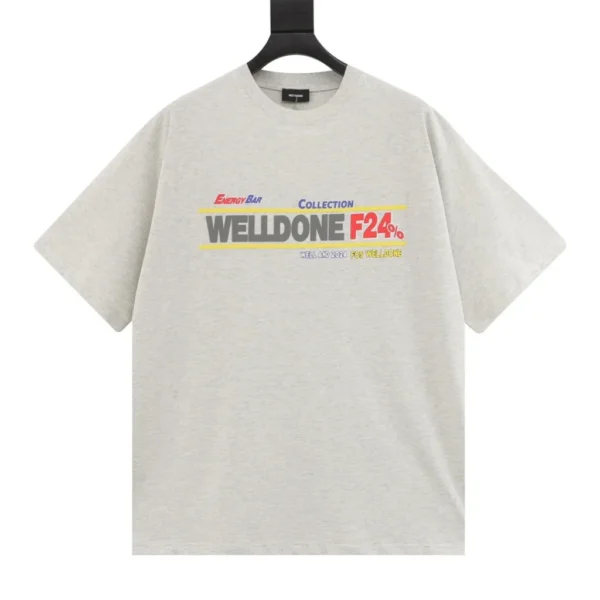 We11Done T-Shirt – Grey Energy Bar